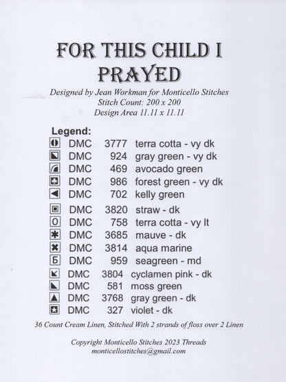 For This Child I Prayed