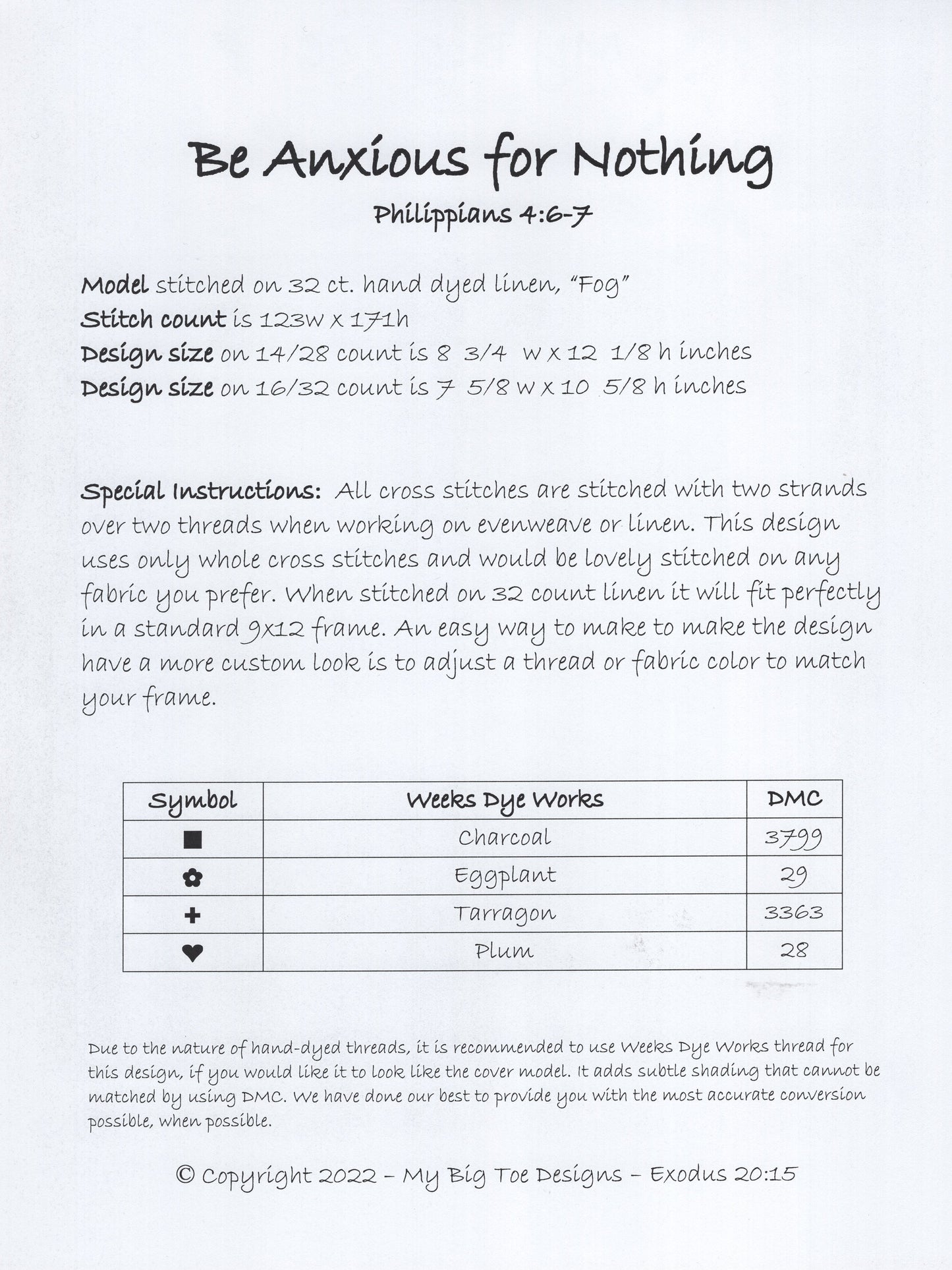 Be Anxious for Nothing - MBT-287