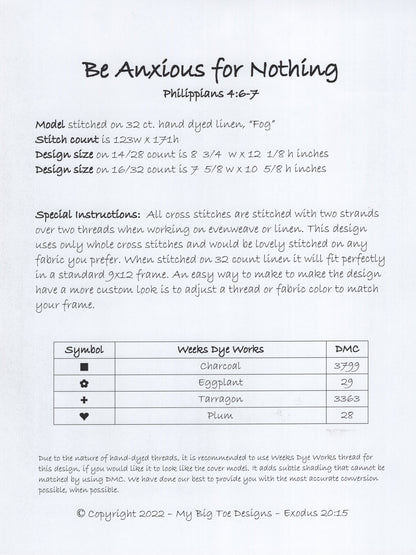 Be Anxious for Nothing - MBT-287