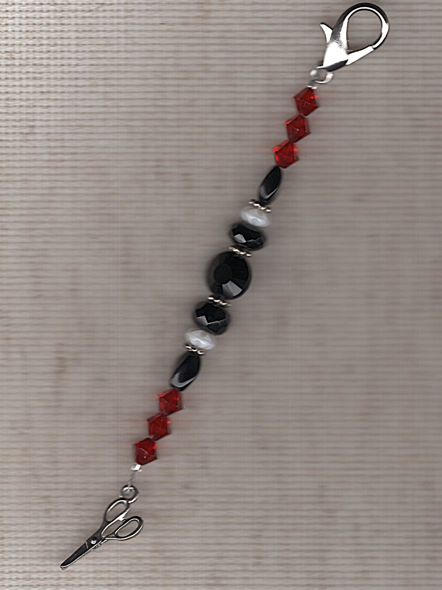Emerald Twist scissor fob