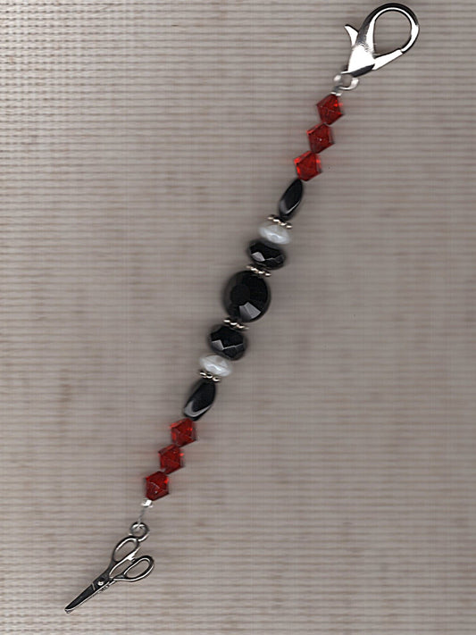 Emerald Twist scissor fob