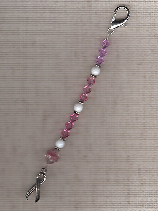 Pink Heart of Mine scissor fob