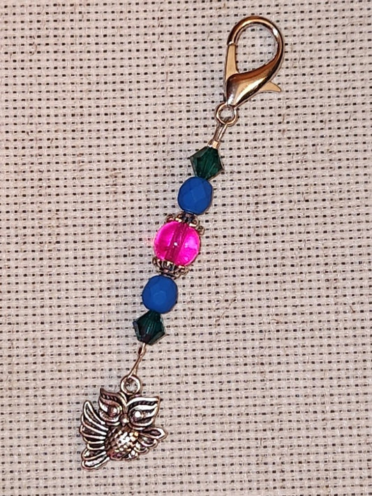 Tropical Hootie scissor fob