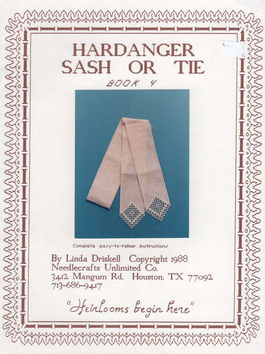 Hardanger Sash or Tie - Book 4