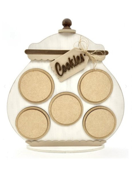 cookie jar cross stitch display