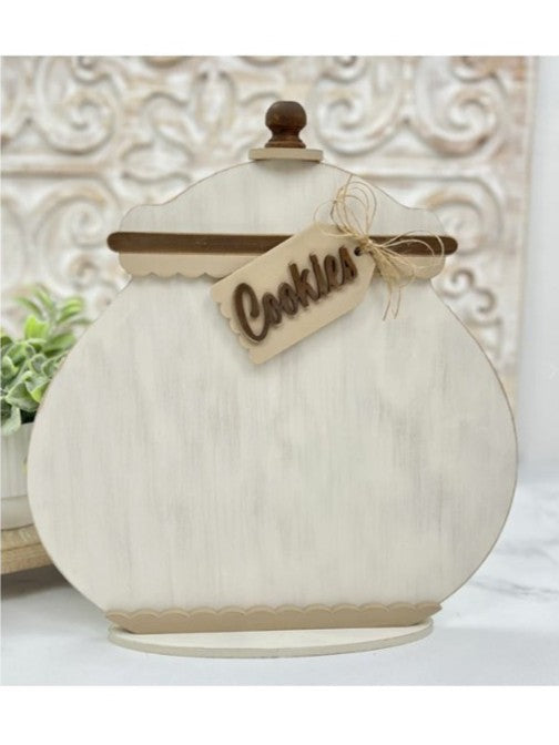 cookie jar cross stitch display