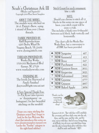 Noah's Ark III, Whales and Squirrels