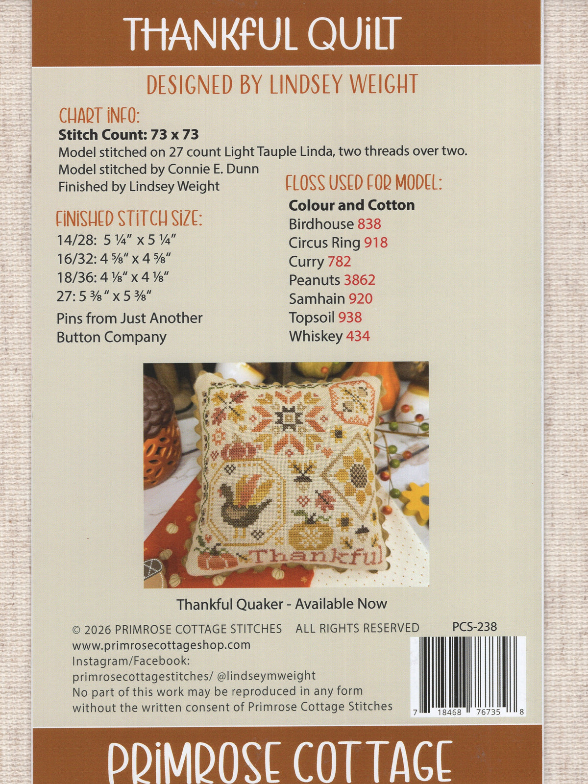 Thankful Quilt - PCS-238
