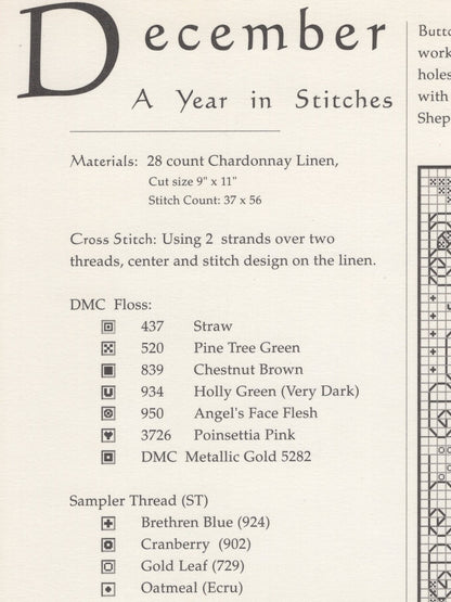 December - Year in Stitches