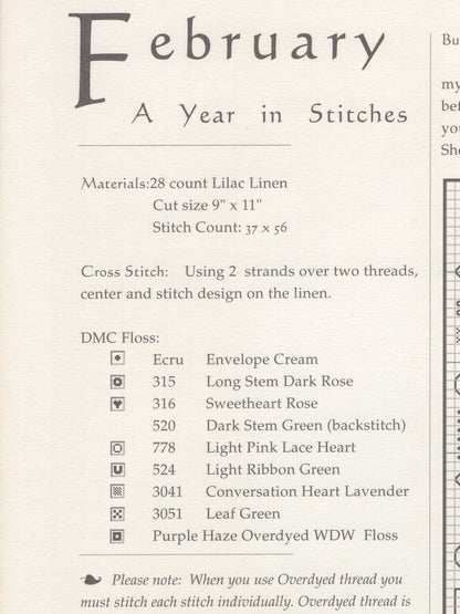 February - Year in Stitches