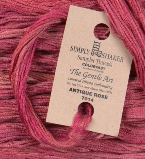 The Gentle Art, Simply Shaker Threads - Antique Rose, 7014