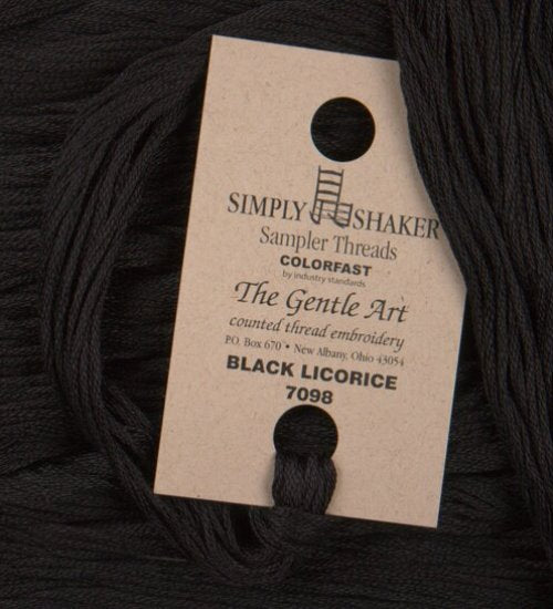 The Gentle Art, Simply Shaker Threads - Black Licorice, 7098