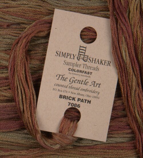 The Gentle Art, Simply Shaker Threads - Brick Path, 7086