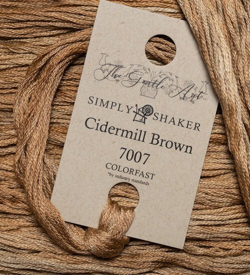 The Gentle Art, Simply Shaker Threads - Cidermill Brown, 7007