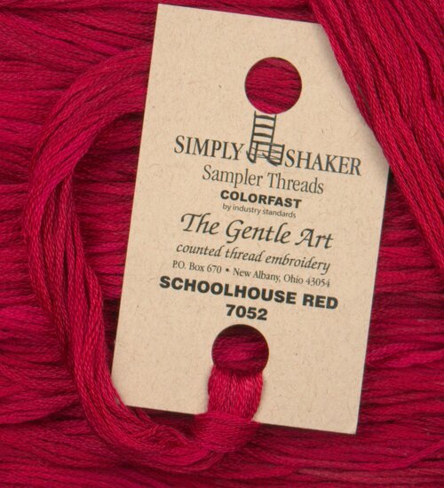 The Gentle Art, Simply Shaker Threads - Schoolhouse Red, 7052