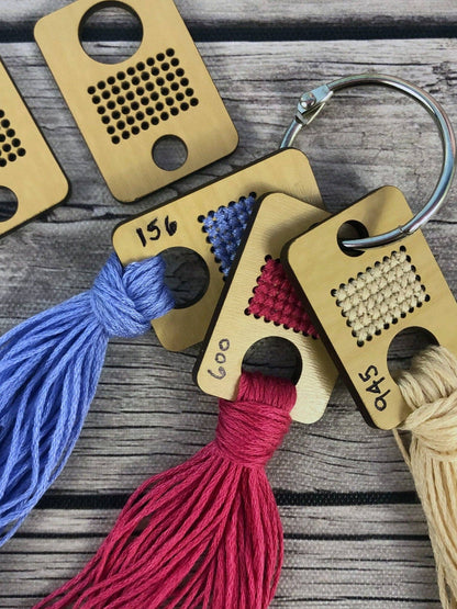 stitchable color swatch floss drops