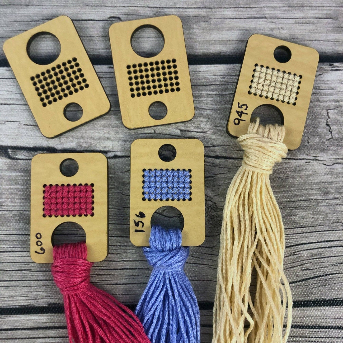 stitchable color swatch floss drops