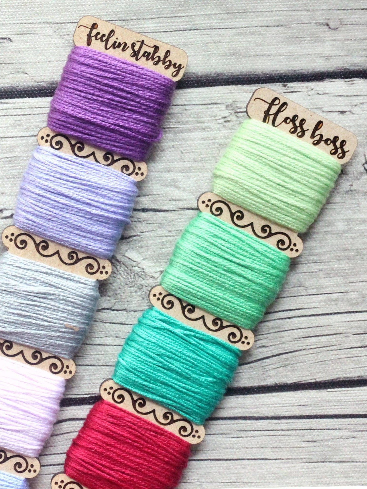 wooden bobbin for 5 color