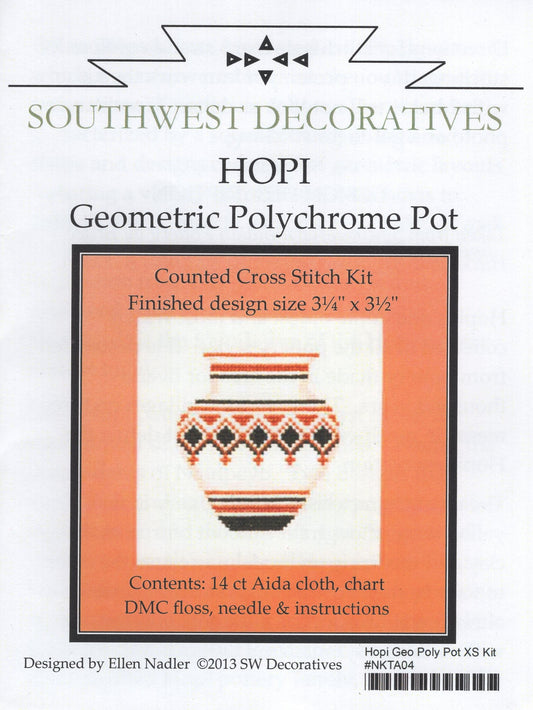Hopi Geometric Polychrome Pot