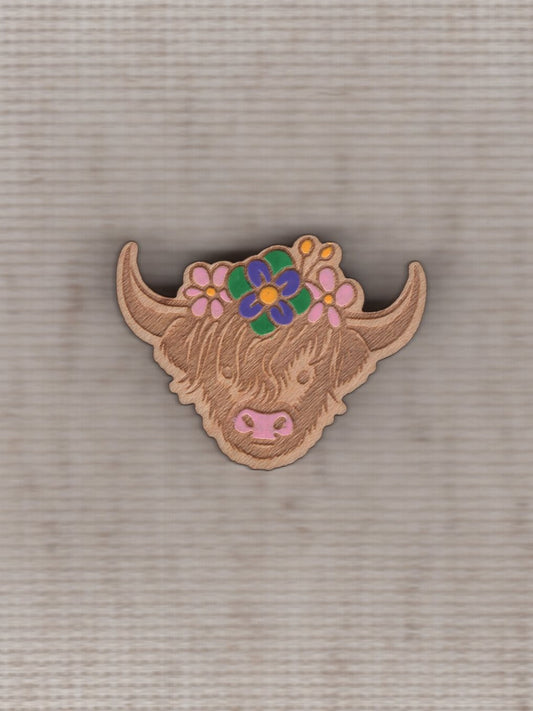 highland cow needle minder