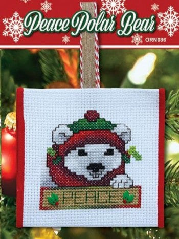 Peace Polar Bear - ORN086 (w/ kit)