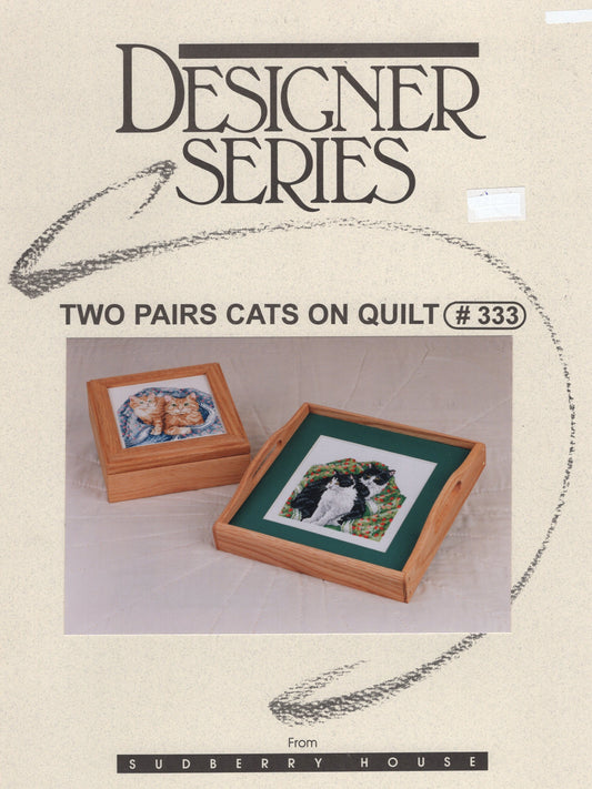 Sudberry House: Designer Series, Two Pairs Cats On Quilt - #333