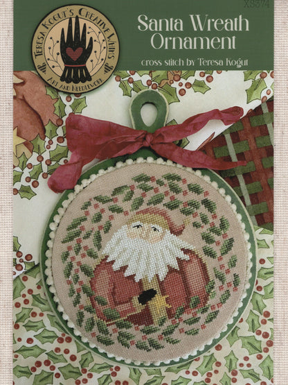 Santa Wreath Ornament