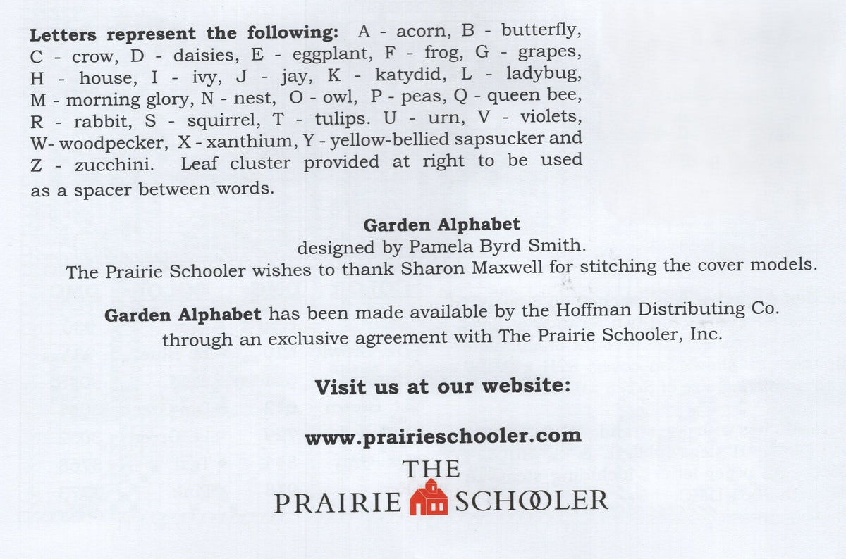 Garden Alphabet - book # 61