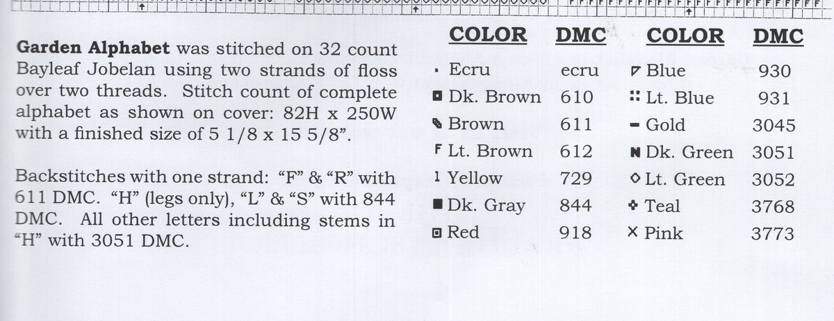 Garden Alphabet - book # 61
