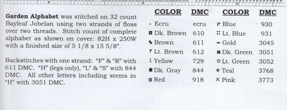 Garden Alphabet - book # 61