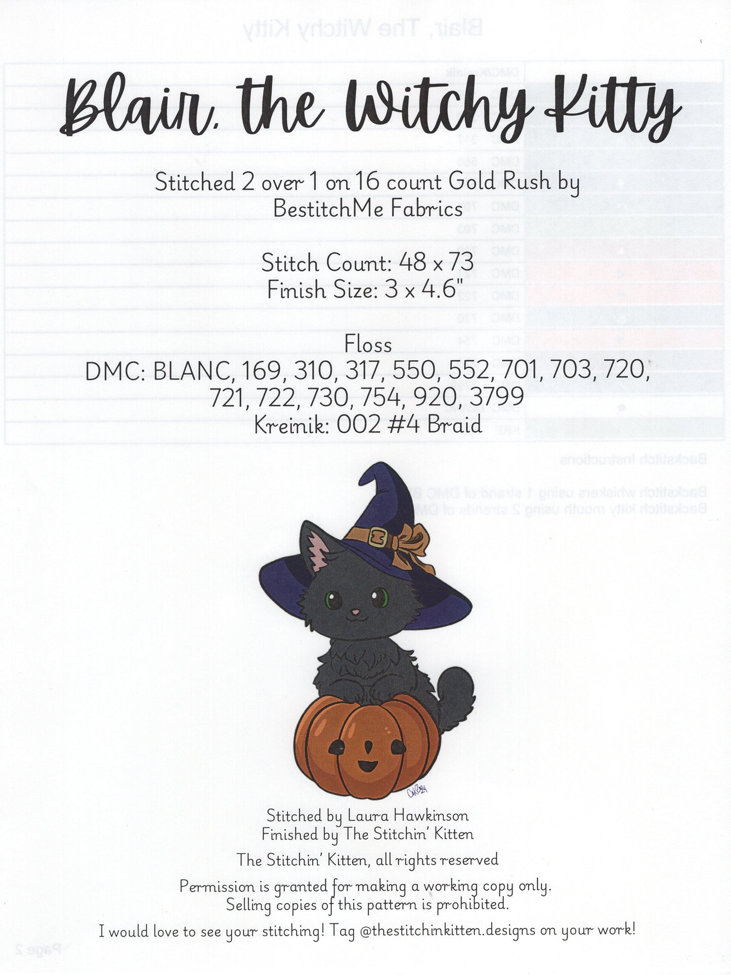 Blair, the Witchy Kitty