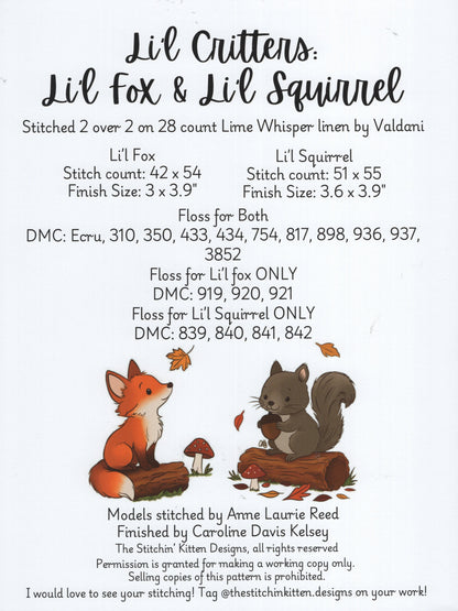 Li'l Critters, Fox & Squirrel