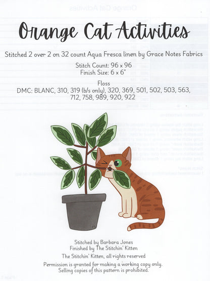 Orange Cat Activities