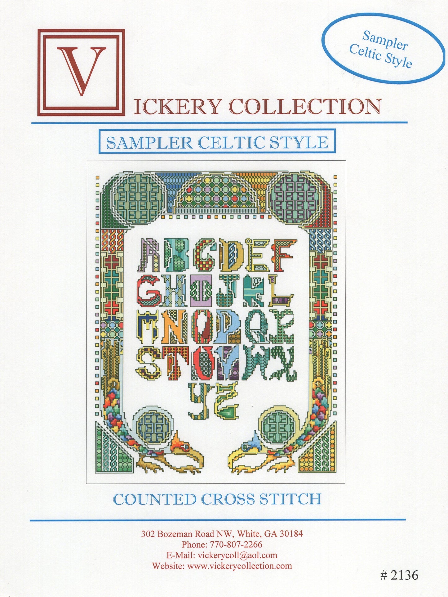 Sampler Celtic Style - #2136