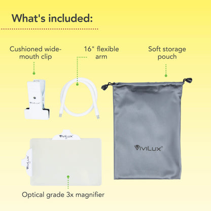 ViviLux magnifier with clip
