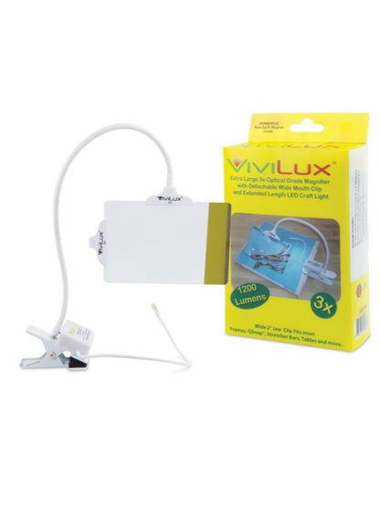 ViviLux magnifier with craft light and clip