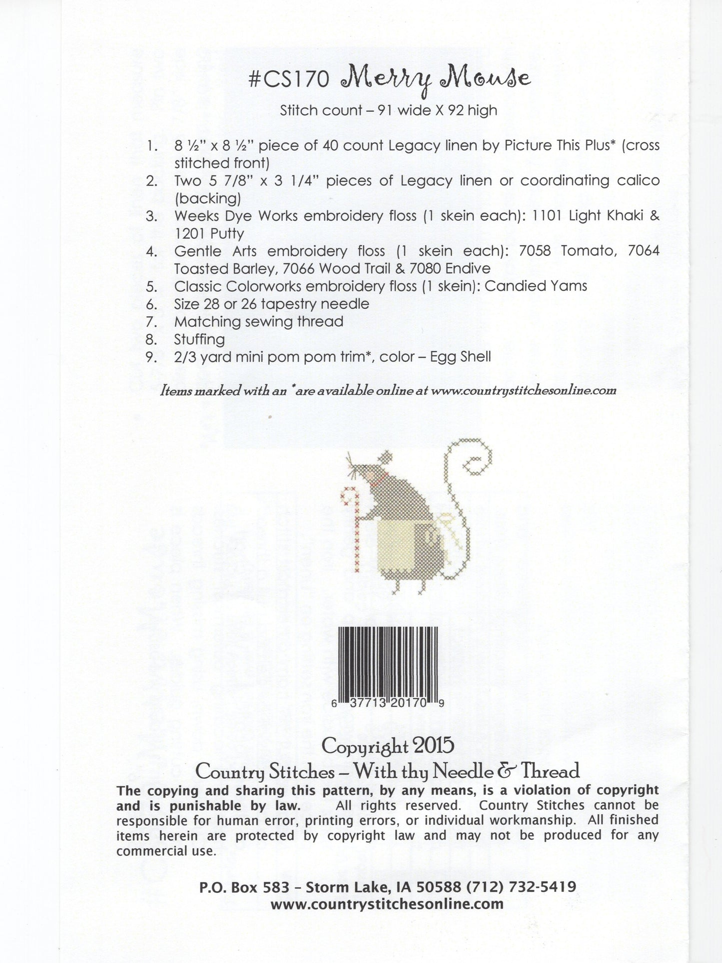 Merry Mouse - #CS170