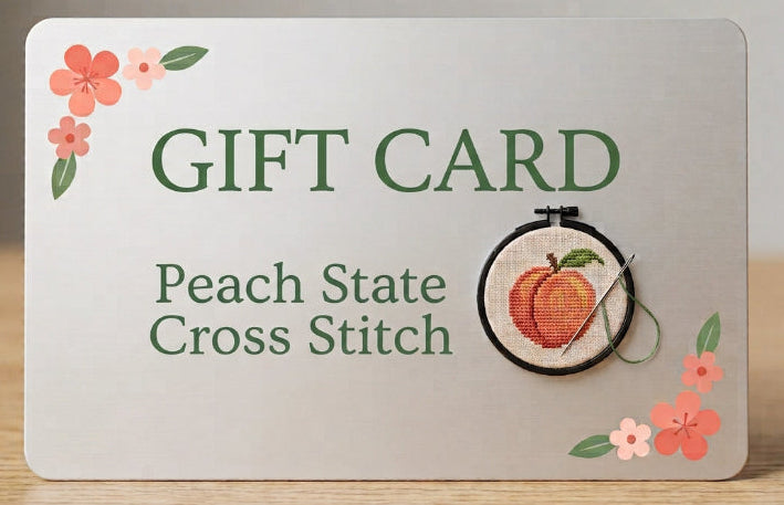 Peach State Cross Stitch gift card
