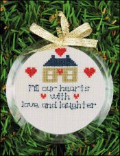 round acrylic ornament