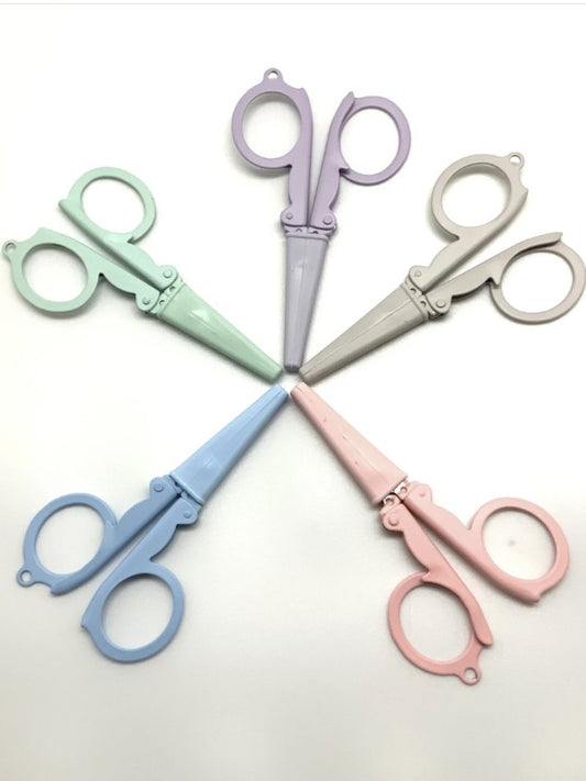 pastel folding scissors